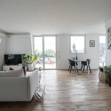 Penthouse Mit Panoramaterrasse Und Whirlpool Apartament