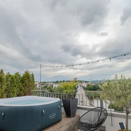Apartament Penthouse Mit Panoramaterrasse Und Whirlpool Koblencja